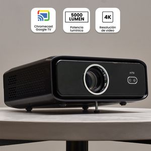Proyector 5000 Lúmenes VTA 4K Android 11 Chromecast