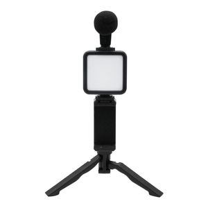 Vlogger Kit VTA con Trípode, Luz LED, Micrófono y Control Bluetooth