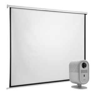 Kit de Proyección VTA Telón Manual 70" + Proyector Android 2000 Lm