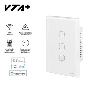 Interruptor Triple Inteligente Connect IoT VTA+  Smart Home