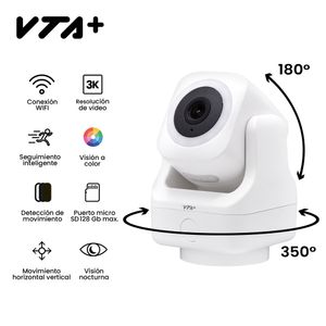 Cámara Inteligente Blok 3K VTA+ Dual Band Movimiento Interior con Zoom y Visión Nocturna