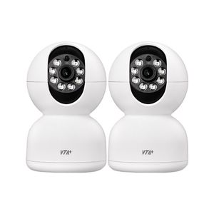 KIT 2 Cámaras Inteligentes Dusk VTA+ 2K con Movimiento y Visión Nocturna para Interior