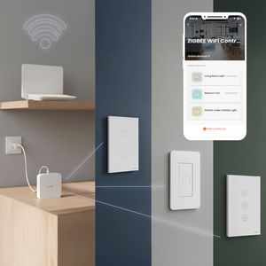 Controlador Casa Inteligente Zigbee VTA+ WiFi 2.4 GHz Para Hasta 50 Dispositivos Zigbee