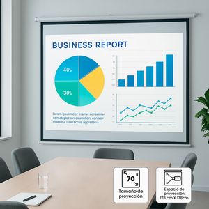 Telón para Proyección VTA Manual 70"